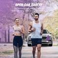 thumbnail image 2 of Over The Ear Earbuds Open Ear Buds Headphones Over Ear Air Bone Conduction Earbuds Earphones Bone Conducting Air Bone Conduction Headphones Bluetooth Over-Ear Purple, 2 of 7