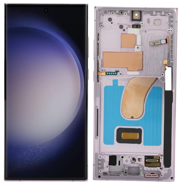 6.8" OLED Original for Galaxy S23 Ultra, LED LCD Display Touch Screen Digitizer Assembly S23ultra 5G SM S918B LCD Screen Replacement with Frame, EU International Version