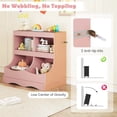 thumbnail image 5 of DRAZUNO Toy Storage Organizer for Toys & Books 4-Cubby Kids Bookcase for Children's Room, 5 of 8