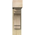 thumbnail image 2 of Ekena Millwork 8"W x 26"D x 30"H Merced Block Rough Sawn Bracket w/ Offset Brace, Douglas Fir, 2 of 25
