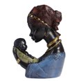 thumbnail image 1 of Escultura negra africana de resina, artesanías, figuritas de mujer negra para estudio de oficina JShteea  Libre de BPA, 1 of 6