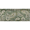 thumbnail image 3 of Coolnut Paisley Floral Kitchen Curtains 2 Panels, UV Protected Tier Curtains Half Window Curtains Kitchen Tiers for Guest Room Bathroom Sink Laundry Room Basement,24 x 27 Inch, 3 of 6