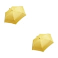 thumbnail image 3 of Guardoinrt Protection Solaire Maximale Parasols Rotatifs avec Baldaquin Réglable Pliant Jaune 2Set, 3 of 6