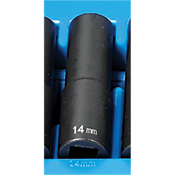 Grey Pneumatic 1/2" Drive x 14mm Deep - 12 Point Socket