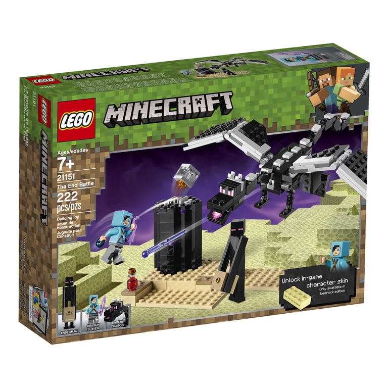 LEGO Minecraft The End Battle 21151 Dragon Slayer Building Set
