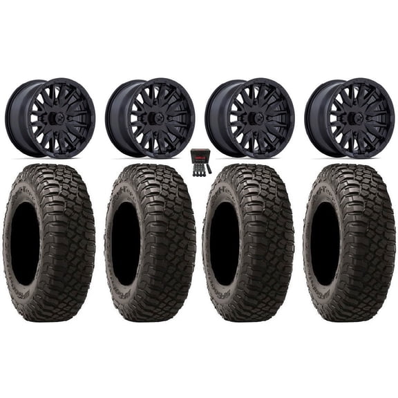 MSA Creed 14" Wheels Black 32" BFG KM3 Tires Can-Am Maverick X3 / Honda Pioneer 1000 / Talon