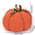 thumbnail image 2 of Knitted Pumpkin Decor,Fall Mini Crochet Pumpkins,Artificial Polyester Fall Thanksgiving Decoration for Crafts Rustic,Farmhouse Fall Thanksgiving Centerpiece for Table Mantel Indoor(Orange), 2 of 6