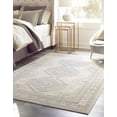 thumbnail image 3 of Rugs.com Charlotte Collection Rug – 5' x 8' Ivory Low-Pile Rug Perfect For Living Rooms, Large Dining Rooms, Open Floorplans, 3 of 8
