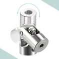 thumbnail image 5 of Uxcell 2.3mm to 4mm Rotatable Universal Joint Shaft Coupling L23 x D9 with Wrench Steel 5 Pack, 5 of 7