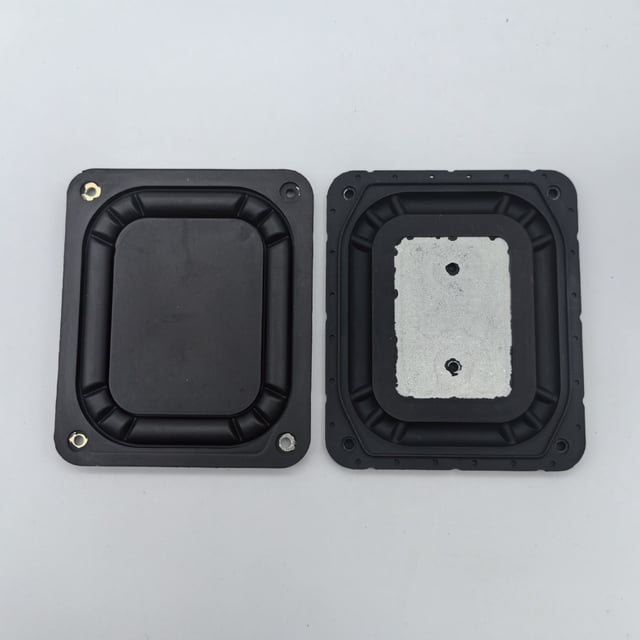 Shisuyan 2PCS Rectangular Bass Auxiliary Speaker Radiator for Enhanced Sound Passive Subwoofer Diaphragm Plate for Car Speaker Replacement Multi Device Compatibility