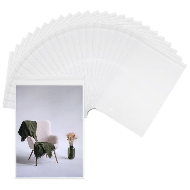 Uxcell 25 Pack 11 x 17" Bolsas de Celofán Transparentes Reutilizables