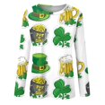 thumbnail image 4 of BDPORKAS St Patricks Day Shirts Women Lucky Irish Shamrock Long Sleeve Paddy's Day T-Shirts Graphic Tee Tops, 4 of 5