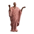 thumbnail image 2 of DOLITY Buddha Statue Home Decor Ceramic Collectible Ornament for Car Yard Bookshelf pink 10.5x6x17.5cm, 2 of 9