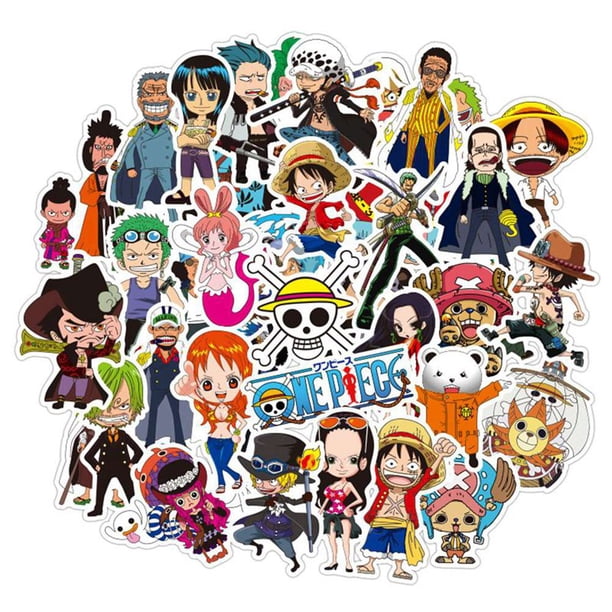 Wall Decals Stickers 100 One Piece Anime New Cartoon Vinyl Pvc Stickers For Laptop Wall Window Car Home Garden