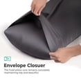 thumbnail image 6 of COOKEY Pillow Cases King Size Set of 2, Rayon Derived from Bamboo Pillowcases, Breathable & Cooling Pillow Covers with Envelope Closure, Dark Gray, 20*36inches, 6 of 8