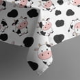 thumbnail image 5 of White Cow Spot Pattern Square Tablecloth,Waterproof Square Table Cover,Wipeable Spillproof Washable Table Cover for Home Kitchen Party Decor 42"X42"(107x107cm), 5 of 6