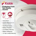 thumbnail image 3 of Kidde Battery Operated Smoke & Carbon Monoxide Detector with LED Light & Voice Alert, 3 of 9