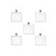 thumbnail image 1 of 5 Piezas Collar Colgante Cateissary en Blanco Vintage Base Joyería DIY Artesanía Plata, 1 of 6