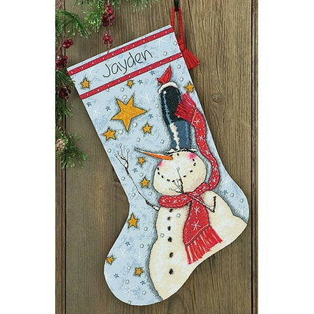 hat snowman counted cross stitch kit 16 herrschners christmas kits