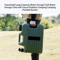 thumbnail image 4 of Riwesomey Contenedor de almacenamiento de agua de 12L, portátil, para el hogar, Camping, Picnic, pesca, gran capacidad, portabebidas, cubo con grifo Kits y herramientas para tallar Riwesomey TO009591-00, 4 of 6