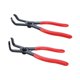 thumbnail image 4 of Juego de 2 Alicates para Quitar Pasadores de Empuje Strade Fareast Limited Acero Alto Contenido de Carbono Rojo, 4 of 8
