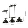 thumbnail image 4 of JONATHAN Y Asher 36" 3-Light Industrial Farmhouse Iron Linear LED Pendant, Oil Rubbed Bronze, 4 of 9