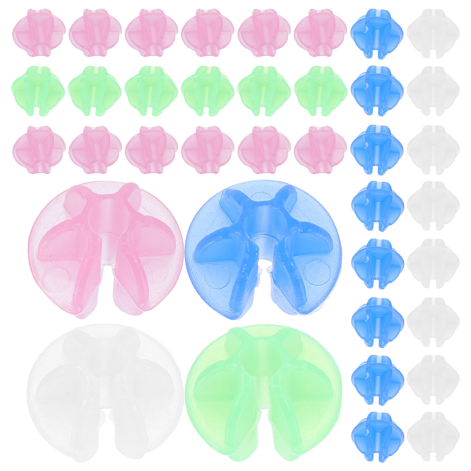 2 Packs of Bike Wheel Spoke Noctilucent Beads Bike Plastic Clip Spoke