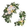 thumbnail image 4 of 2 piezas, arco de boda, flores, telón de fondo, corona de granja, decoración verde rústica, pared, ventana, arreglo Floral, botín,, 4 of 8