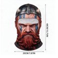 Viking Ritual Masks Novelty Ski Mask, Realistic Viking Face Balaclava, Funny Winter Face ...