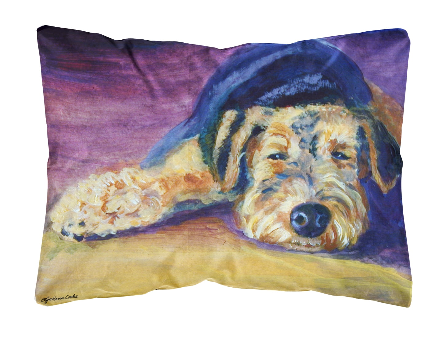 Snoozer Airedale Terrier Fabric Decorative Pillow - Walmart.com