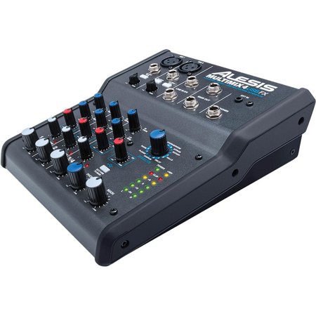 Alesis MultiMix 4 USB FX | 4 Channel Compact Studio Mixer with Built In Effects & USB Audio Interface for Home Studio Recording