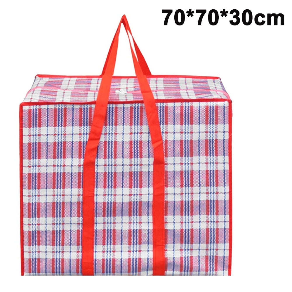 XL Strong Laundry And Clothes Storage Bags with Zips Packing and Shopping Giant Zipper Bag is Essential For Moving House 3X MIRUB Big Jumbo Large 80x70x30