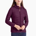 thumbnail image 5 of Lightweight Puffer Jacket for Womens Winter Warm Hooded Coats Casual Zip Up Down Quilted Coat with Pockets, 5 of 6