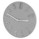 thumbnail image 3 of Relojes de pared a pilas, reloj de pared moderno, redondo, estilo moderno y sencillo, para oficina, hogar, dormitorio, sala de estar y cocina, elegante, sin pilas, color gris, 3 of 7