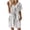 Gray, variant on Women's Floral Print V-Neck Short Sleeve Casual Dress with Pocket, Pullover Summer Dress, Lightweight Comfort Fit, Fashion Ladies Outerwear,Hot Pink,3XL