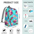 thumbnail image 5 of Pioneer Flower Floral Print Pattern Backpack for School, Cute School Bag with Adjustable Shoulder Straps and Padded Back, 15.7"x11.8"x5.5", 5 of 5
