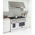 thumbnail image 2 of Professional 48-in Propane Gas Range in White with True Simmer Burners, 2 of 13