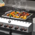 thumbnail image 4 of 2 In 1 Nonstick Outdoor Bbq Grill Tray with Handles Grill Topper Grilling Pans, 4 of 7