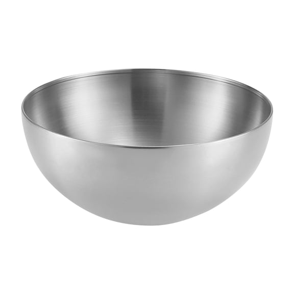 Polished Stainless Large Serving Bowl, Sleek Silver Finish, Rust Resistant Metal, Kitchen Salad Soup Pasta Daily Tableware