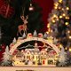 thumbnail image 1 of Adornos navideños YONGSHENG Casa de madera luminosa Luz LED, 1 of 4