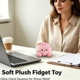 thumbnail image 4 of Plush Dumpling Decoration, Soft Collectible Ornament with Carry Case, Cute Stuffed Display Piece for Shelf, Desk and Home Decor, 4 of 7