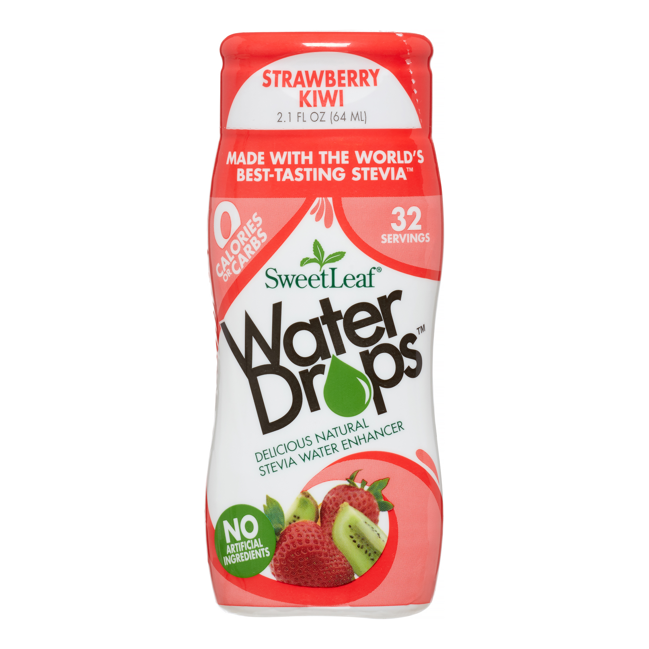 SweetLeaf Water Drops Water Enhancer, Stevia, Strawberry Kiwi, 2.1 Fl