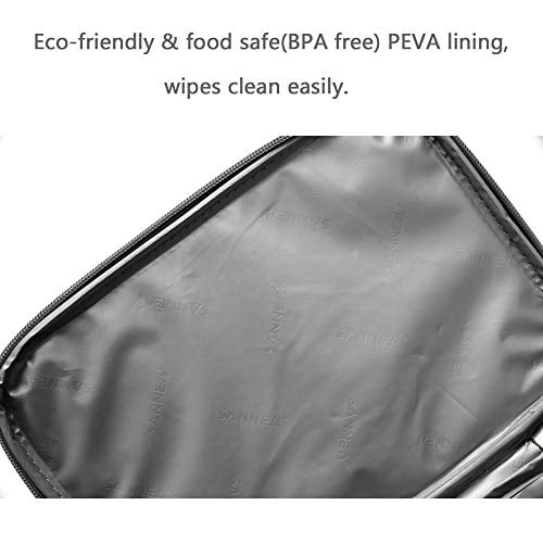 Lonchera Térmica Para Niñas Y Mujeres, A Prueba De Fugas, Duradera, Portátil, Con Correa De Hombro Ajustable Extraíble, Bolsa Grande Para Niños Y Adultos, Trabajo, Picnic, Viajes (mariposa Celeste