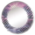 thumbnail image 2 of Designart "Cosmic Cascade in Surreal Plum" Surrealism Spiral Round Wall Mirror - Abstract Oval Printed Decorative Mirror - Multiple Color Options, 2 of 5