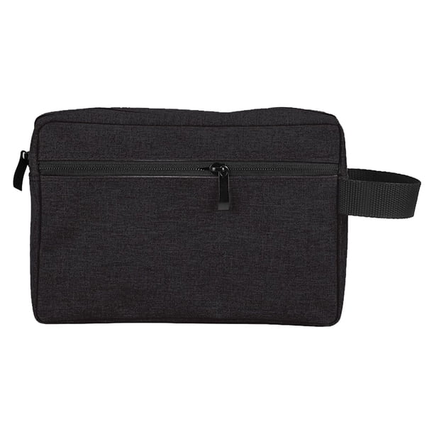 Neceser de viaje impermeable para hombre y mujer, bolsa de afeitado plegable con asa para artículos de baño, aseo y cosméticos.