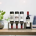 thumbnail image 4 of Rustic 4 Bottle Wine Rack Freestanding Storage Rack Countertop Wine Storage Rack Solid Wood, 4 of 5