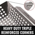 thumbnail image 2 of Grillaholics Stainless Steel Vegetable Grill Basket with Built-In Handles, 2 of 9
