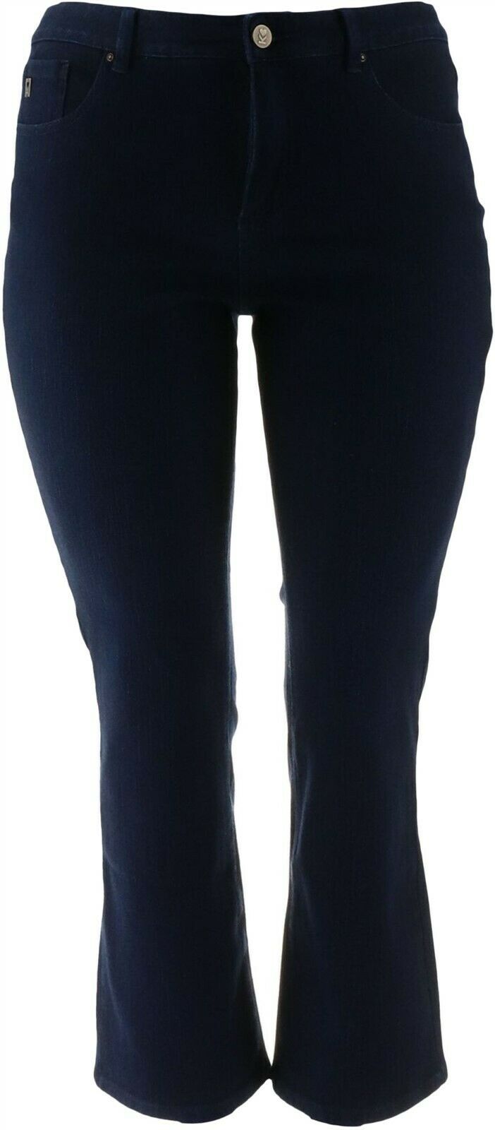 Belle Kim Gravel Flexibelle Boot Cut Jeans Petite Dark Indigo 12P NEW A309918