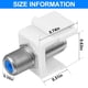 thumbnail image 3 of Conectores de cable coaxial Weewooday F-Type RG6, 60 unidades, azul, 3 of 7