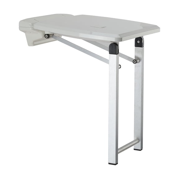 Folding Shower Seat for Bathroom - Stainless Steel Wall Mounted Seat - Space Saving Design - HomeStock